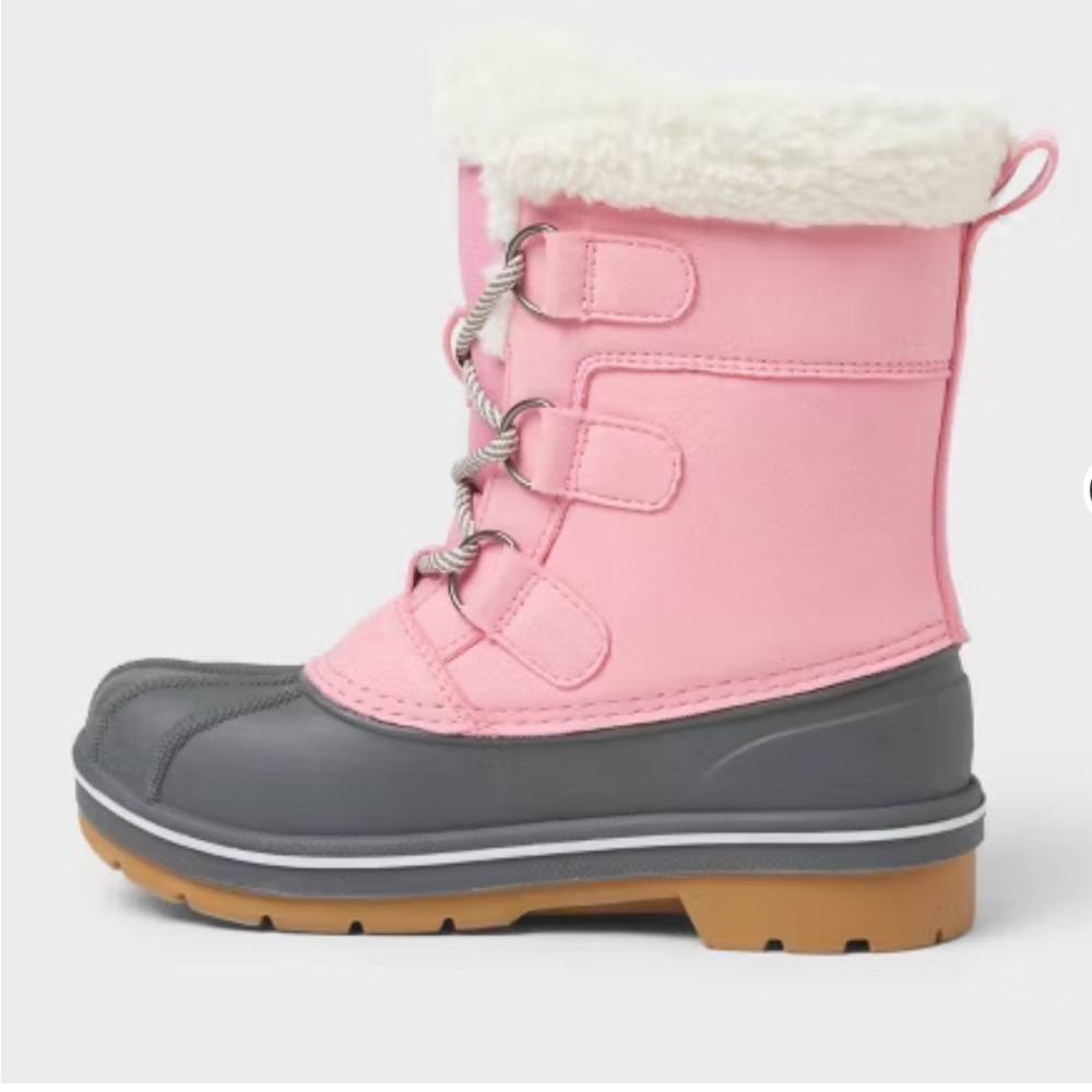 Kids' Kit Waterproof Snow Boots - Cat & Jack™ Pink 2